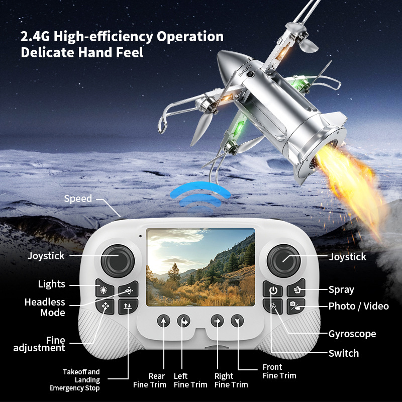 OZ X6 Rocket Drone 2.8 Inch Sc - огляд і ціна Drone Camera Hd