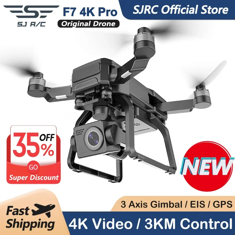 SJRC F7 4K PRO Camera Drone GP - огляд і ціна Drone Camera Hd